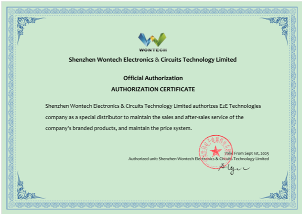 Authorized Certificate